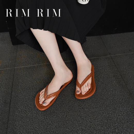 【品牌直发】RIM RIM马皮鞋人字拖凉鞋平底2426 商品图3