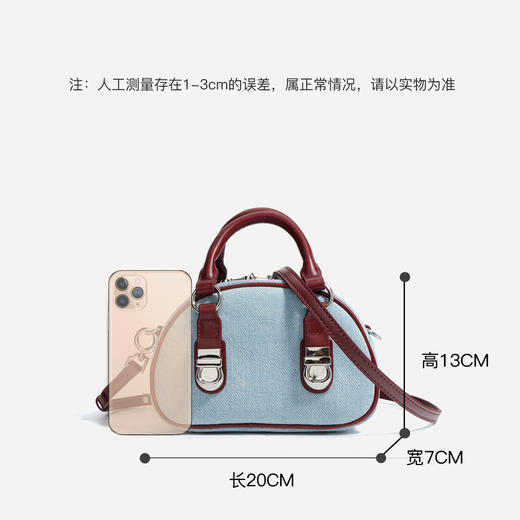 【预售3天】馒头包高级感拉链复古单肩斜挎包迷你小手提包F9762A 商品图2