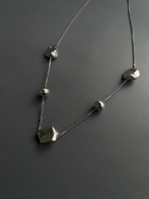 TINOM｜'031324 Pebbles 卵石项链 [ 银 ] 商品图0