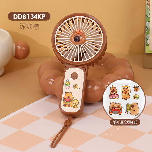 【便携手持小风扇】简约隐藏式支架桌面便携小风扇 三档大风力学生夏季旅行随身风扇。ry 商品图12