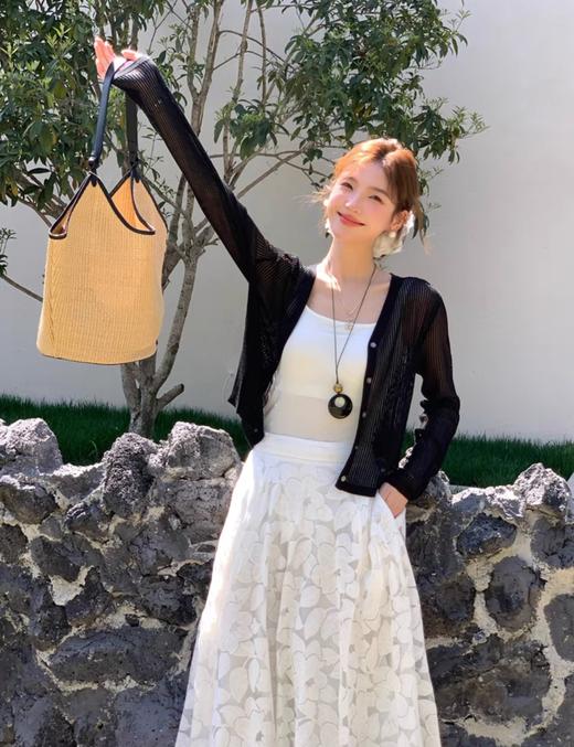 夏日必备清爽镂空莱赛尔天丝针织衫开衫防晒衫空调衫 商品图5