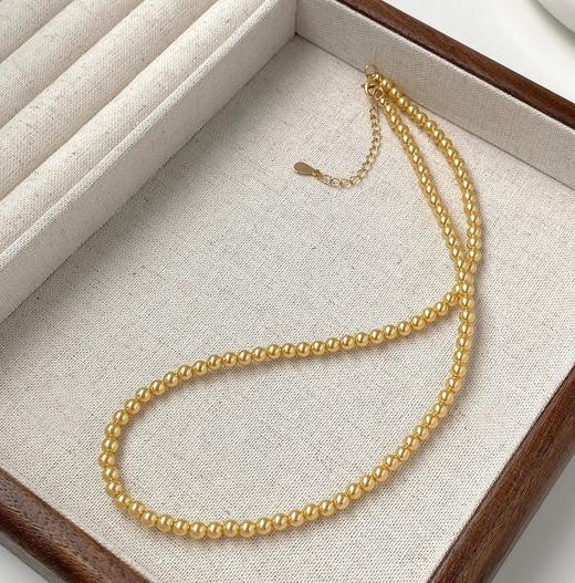 进口施华洛招财小金珠baby小米金珠项链 商品图5