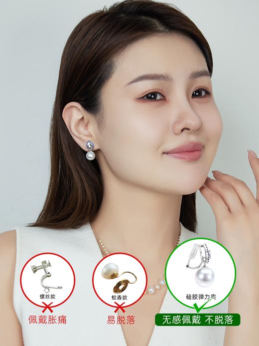 【天猫同款】悦甄 18K金两戴款钻石耳夹 仲夏 商品图2