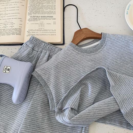 【YW】无忧购儿童装小鱼条纹背心+休闲短裤两件套H0188（截单后3-5天发货) 商品图3