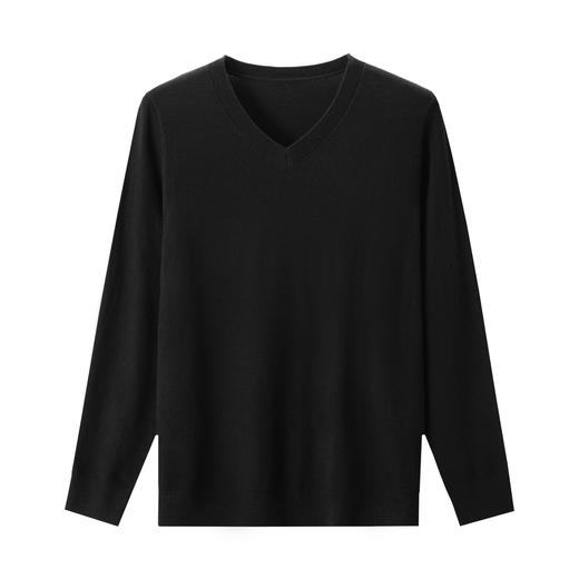 SENDI男士鸡心领羊毛套衫JX53 商品图3