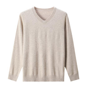 SENDI男士鸡心领羊毛套衫JX53