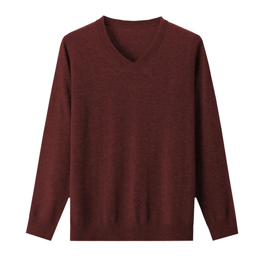 SENDI男士鸡心领羊毛套衫JX53 商品图1