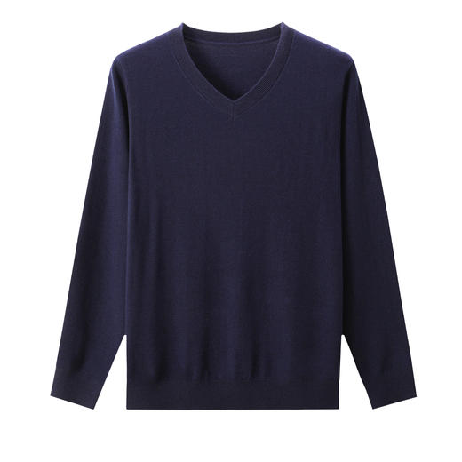 SENDI男士鸡心领羊毛套衫JX53 商品图2