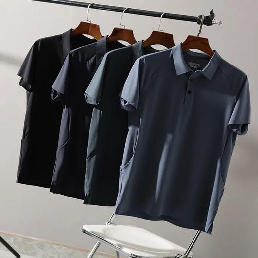 4色无缝压胶运动速干短袖POLO衫 商品图0