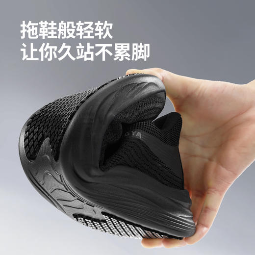 轻丫专业防滑鞋SRC标准透气四季款无包头无中底轻便厨师 商品图6