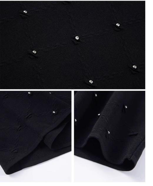 S1M1马天奴 V领钉珠针织连衣裙MRS612SWH0 商品图9