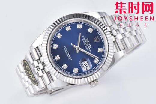 C厂劳力士日志型41mm 蓝盘钻面 3235机 五珠链 904L钢 男士腕表 商品图3