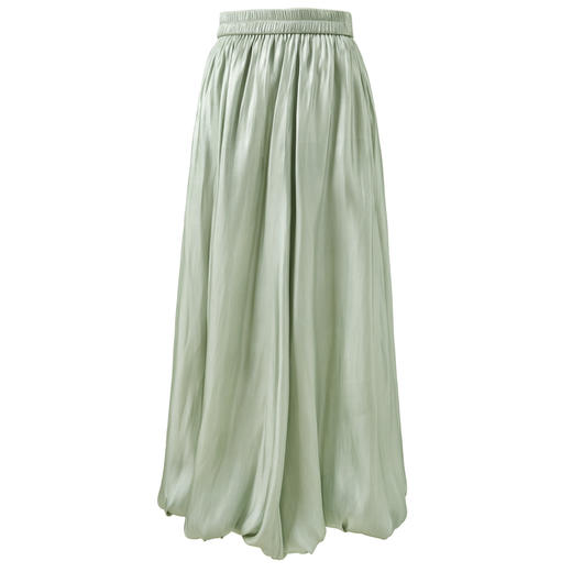 三彩【露华流光】2025夏季新款新中式半身裙松紧腰花苞裙A字长裙C 商品图4