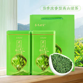 【口粮绿茶】茶马世家丨恩施硒茶 高山云雾 绿茶 双罐 礼袋装 500g（250g*2罐）