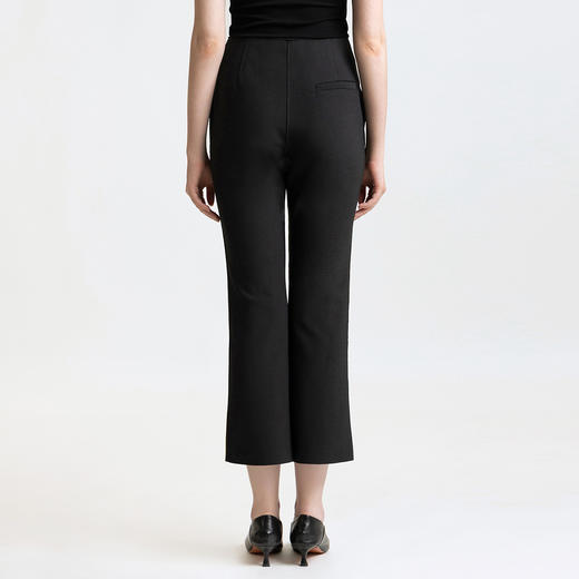 LIZZY 早秋 时尚气质百搭弹力腰洋气通勤高弹七分烟管裤7858 商品图3