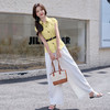 2025夏季新款清纯系夏日穿搭时尚套装女无袖上衣高腰阔腿裤两件套NSYY66111 商品缩略图3