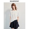 3件8折MAXRIENY2025夏季新款百搭圆领T恤蝴蝶仙子上衣白色简约经(货号:MF86TS001) 商品缩略图2