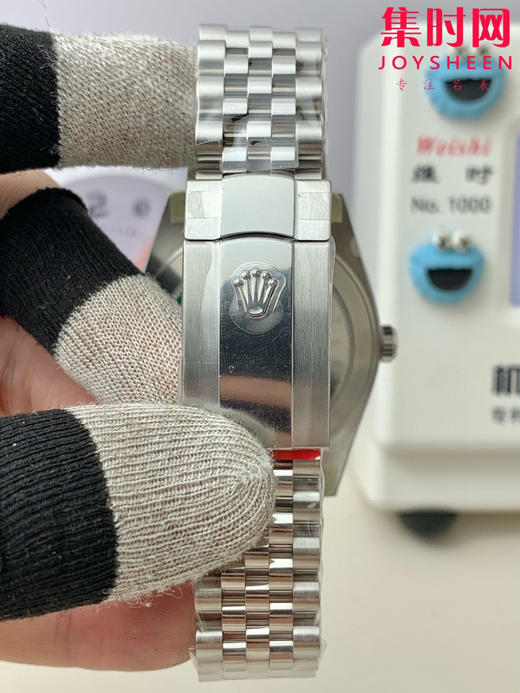 C厂劳力士日志型41mm 蓝盘条丁面 3235机 五珠链 904L钢 男士腕表 商品图4