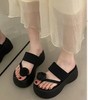 温柔系立体玫瑰花时尚百搭厚底夹趾拖鞋25323 商品缩略图2