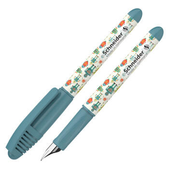 施耐德小学生钢笔初学者儿童正姿直液式练字笔三四年级墨囊钢笔开学必备EF尖童趣-机器人 商品图3