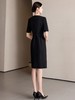 IWY/高端黑色职业西装连衣裙女夏季短袖正式场合高级感通勤职场裙子WQ168 商品缩略图4