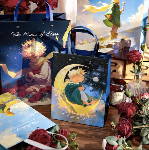 铆钉手提礼品袋子大号加厚包装袋子（图案随机） 商品图2