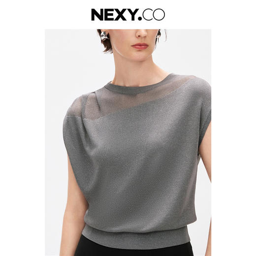 渠道货！2025年夏季新款圆领无袖法式气质针织衫上衣女高级感！ 商品图3