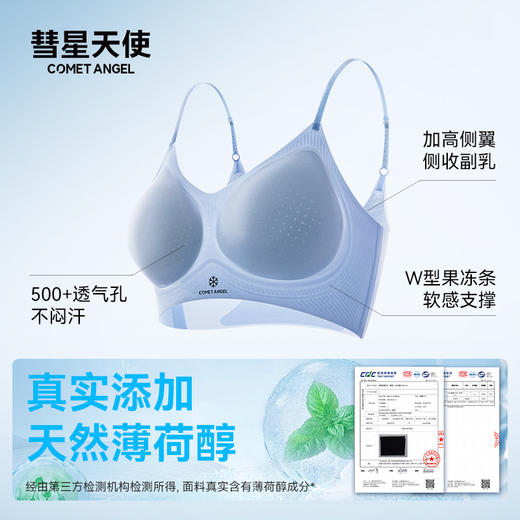 【买一送一加赠眼罩】轻薄无痕 薄荷凉感 聚拢美背文胸A-5109【彗星天使】 商品图2