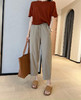 松弛感奶奶裤显瘦四面弹凉感抗皱高腰哈伦裤薄款九分休闲裤 商品缩略图3