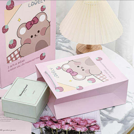 高颜值浪漫中号24.4×19.4×9.7cm礼品袋手提袋 商品图1