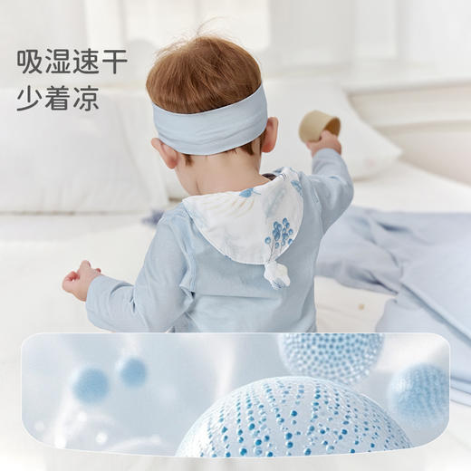 【2025年春夏新品】i-baby自然生长四层纱布低敏小月龄隔汗巾儿童吸汗巾（2条装） 商品图2