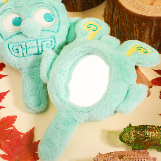 双面神人毛绒手持镜 商品图2