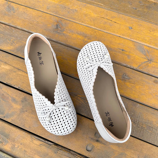 内联升女鞋女式牛皮休闲鞋4314C 商品图3