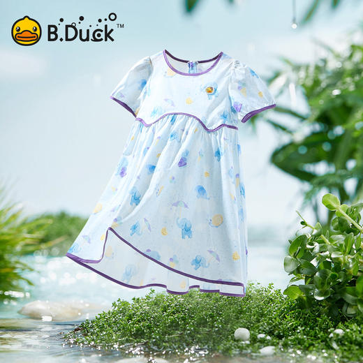 bduck小黄鸭童装夏季休闲连衣裙90-130 BYF2680906 商品图0