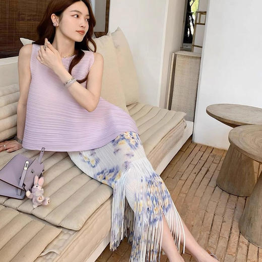 【LAPALMA 夏日碎花定染三宅套装】大气简约的莫兰迪色系，真的把清冷和高级发挥到了级致 商品图1