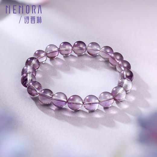 玻利维亚紫水晶手链 紫气东来紫水晶手串叠戴晶石手链女士礼物MEMORA诗普琳CB207201、CB207202 商品图2