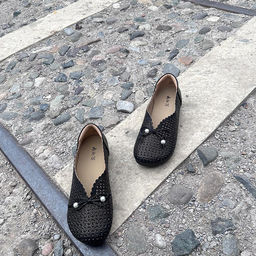 内联升女鞋女式牛皮休闲鞋4314C 商品图4