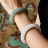 敦煌文创·月泉云影&月牙沁雪系列玉手镯 质地水润 色泽轻盈 淡雅恬静 商品缩略图1
