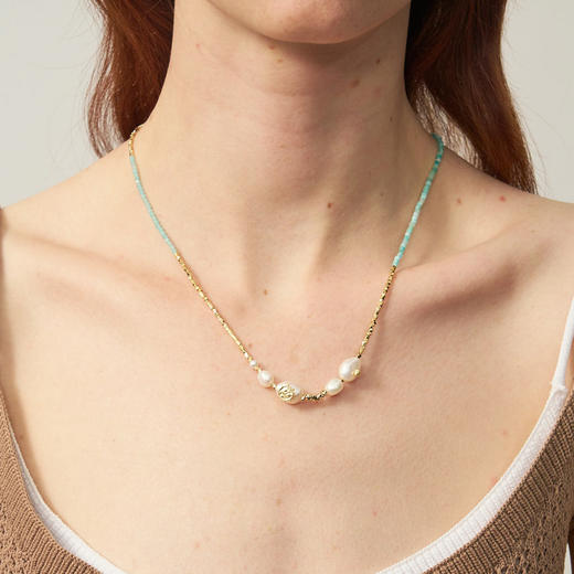 lost in echo2025夏季新款高级度假天河石精致超轻多层叠戴细手链 商品图0