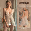 霏慕 透纱系带露胸开裆睡裙情趣内衣性感睡衣女诱惑情趣6841 商品缩略图5