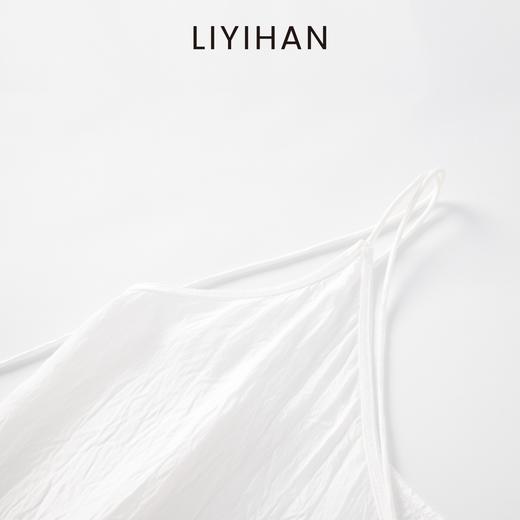 LIYIHAN  25夏醋酸细绳吊带小衫白色缎面内搭背心百搭舒适 商品图2