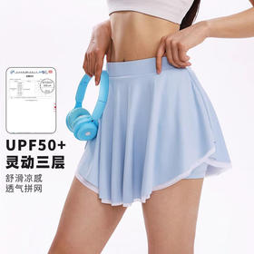 跃牌【周游世界系列】春夏新款瑜伽服女带防走光打底松紧腰运动短裙SH3241