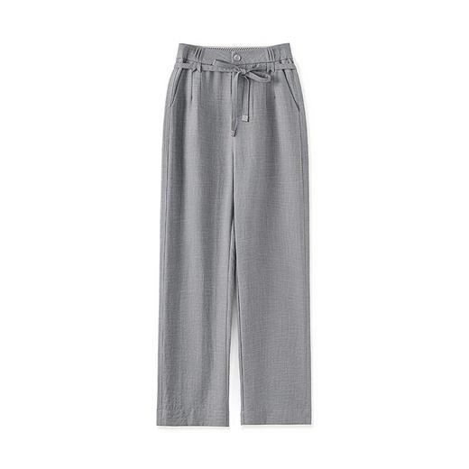 「高货wl」全新升级【铂金会员220/天猫299/差价79】(03332)洛诗琳奢感垂感西装长裤2025通勤休闲系带窄版直筒阔腿裤 商品图4