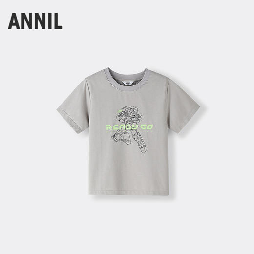 【实体店同款】男童圆领短袖针织衫夏季新款安奈儿童装EB521220 商品图1