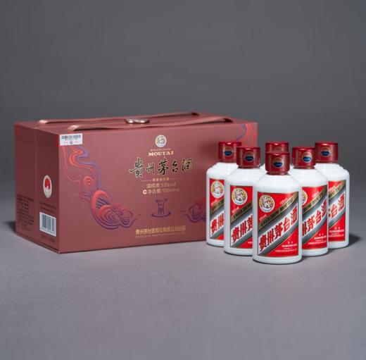 【自营】茅台飞天 酱香型白酒 53度 100mL*6 礼盒装新老包装随机发货 FZWJ 商品图0
