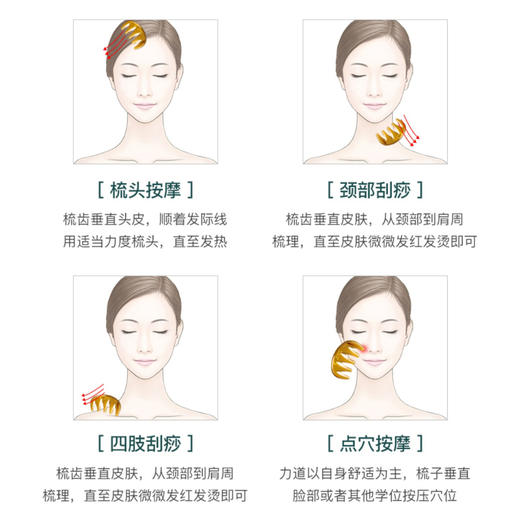 五齿经络梳-榕城商宝文化 商品图4