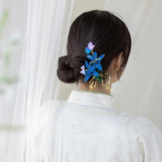 苏苏姐家霓裳五韵发簪手工DIY饰品配饰蕾丝线毛线团材料包 商品图2