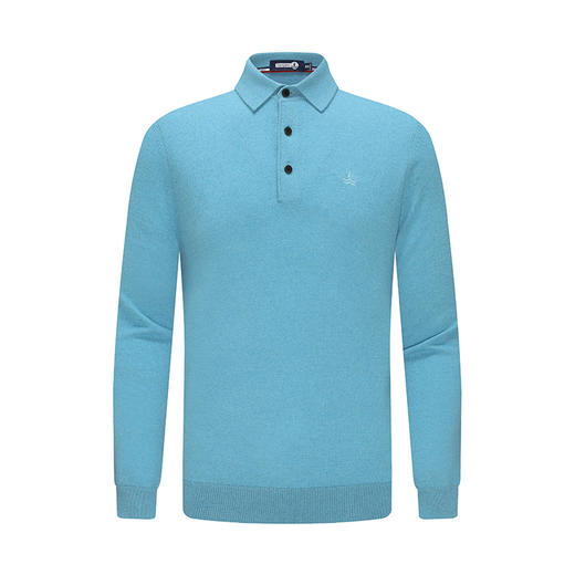 纳维凯尔Navigare意大利小帆船春季新款羊绒衫男翻领毛衣打底衫长袖针织衫 1137020011 商品图3