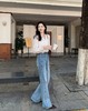 美人鱼大长腿美洋琉璃牛仔裤弹力氧气感微喇裤 商品缩略图4