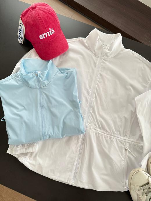 点此购买 lulu露露春夏季女士户外沙漏腰立领收腰防晒夹克 zc 319263 商品图11